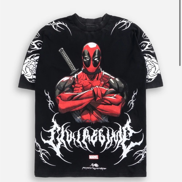 CIVIL REGIME X DARC SPORT X MARVEL DEADPOOL “METAL CORE” SHIRT - Picture 2 of 11